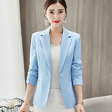 Yipinpay Daifei 2024 Spring / Summer New Fashion Korean Version Large Size Thin Suit Solid Color Leisure Lady's Fashion Suit