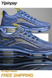 Yipinpay Summer Men's Thin Tide Shoes Hollow Breathable Men's Tide Brand Sneakers Running Net Shoes Youth Blade Shoes