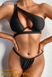 Yipinpay Up Bikinis 2023 Micro Bikini Set Sexy Swimsuits Female Thong Swimwear Brazilian Black Bikini Hollow Out Beachwear
