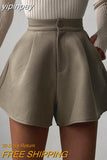 yipinpay Shorts For Women 2023 Summer Y2K Casual Fashion Brown High Waisted Mini Skinny Sexy Club Shorts Outfits A Line Bottom