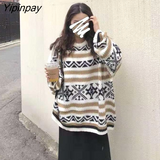 Yipinpay Autumn and Winter Long-sleeved Korean 2023 Loose Pullover Sweater Women O-Neck Sweater Female dropshipping