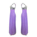 Yipinpay New Bridesmaid Dress Long Sister Skirt Bride Wedding Sequin Dress Performance Dress