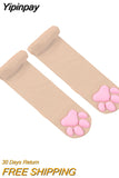 Yipinpay Lolita Thigh High Socks Women Kawaii Harajuku Stockings Female Lingerie 3D Cat Claw Long Socks Sexy Compression Stockings