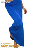 Yipinpay Women‣s Casual High Waist Tight Skirt Summer Personality Solid Color Stretch Long Skirts Woman Fashion 2023