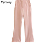 Yipinpay Elegant Women Solid Mid-Calf Dress 2023 Fashion Office Lady V-neck Party Vestidos Sleeveless Back Zipper Dresses Outwear