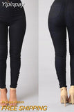 Yipinpay Slim Pencil High Waist Pants Spring Autumn Solid Color Office Ladies Tight Trousers Work Wear Femme