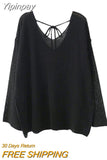 Yipinpay Women T-shirts Autumn Winter 2023 Clothing y2k Harajuku Korean Style Sexy Fairy Vintage See Through Long Sleeve Top Streetwear