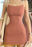 yipinpay Dress Cut Out Backless Dresses Women Color Contrast Y2k Streetwear Off Shoulder Mini Bodycon Dress Summer Clothes for Women