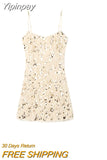 Yipinpay Strap Y2k Mini Dress Party Casual 2023 Spring Long Sleeve Vintage Fashion Dress Woman One Piece Dress Korean Slim Design