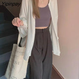 Yipinpay Spring/Summer Women Blouses Solid Shirt Long-sleeve Korean Vintage Female Loose Lantern Sleeve Top Blusas Mujer De Moda 2023