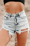 Yipinpay Summer New Women's Retro Nostalgic Ripped Denim Shorts Fashion Sexy Tassel Shorts Jeans XS-L Drop Shipping