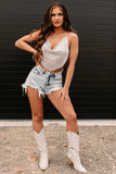 Yipinpay Summer New Women's Retro Nostalgic Ripped Denim Shorts Fashion Sexy Tassel Shorts Jeans XS-L Drop Shipping
