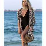Yipinpay Chiffon Beach Cover Up Kaftan Beach Tunic Dress Bikini Cover Up Women Swimsuit Sarong Pareo Swimwear Beachwear Bathing Suit