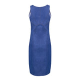 Yipinpay Women's Summer Sleeveless Denim Dress Slim Zipper Jeans Dress Fashion Casual Office Lady Clothing M-2XL 2024 New Arrival
