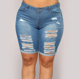 Yipinpay denim shorts women summer Ripped Jeans shorts fashion casual Skinny shorts 2024 new Top quality