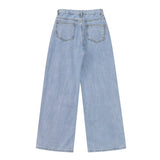 yipinpay Women's Jeans 2023 New Wide Leg Casual Streetwear Femme High Waist Trouser Vintage Baggy Jeans Fashion Straight Mom Denim Pants