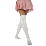 Yipinpay Knitted Stockings Autumn Winter 2023 Female Lingerie Thigh High Socks Harajuku Sexy Compression Stockings for Women