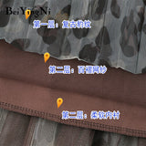 Yipinpay 2023 Women's Vintage High Waist A Line Pleated Long Skirts Leopard Printed Casual Streetwear Harajuku Skirt Female