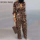 Yipinpay Tied Waist Long Sleeve Jumpsuit Women Jumpsuit