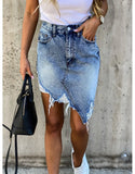 Yipinpay sale summer woman denim skirt trendy irregular Ripped jeans skirt sexy slim Pack hips mini skirt S-XL drop shipping new