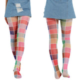 Yipinpay Long Socks Tight Heart/Floral/Cloud/Plaid Render Sexy Compression Stockings for Women Autumn Winter 2023 Female Lingerie