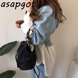 Yipinpay Stitching Fake Two Piece Lapel Long Sleeve Single Breasted Slim Waist Lace Up Vintage Denim Coat Women Jacket Sashes