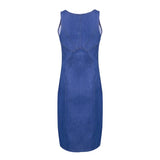 Yipinpay Women's Summer Sleeveless Denim Dress Slim Zipper Jeans Dress Fashion Casual Office Lady Clothing M-2XL 2024 New Arrival