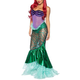 Yipinpay Princess Carnival Halloween Costumes for Women Sequins Fancy Clothing Sexy Ariel Party Deluxe Vestidos Dress 2023