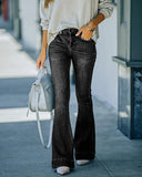 Yipinpay New High Waist Flare Jeans For Women Retro High Stretch Skinny Denim Pants Street Casual Trousers S-2XL Drop shipping