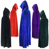 Yipinpay Hooded Cloak Adult Elf Witch Long Purim Carnival Halloween Cloaks Capes Robe Larp Women Men Vampires Grim Reaper Party
