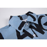 yipinpay Letter Print Oversized Women's Blouse Autumn Long Sleeve Korean Fashion Casual Streetwear Two Piece Ladies Tops Shirts