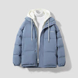 Yipinpay Thicken Women Coats And Jackets Winter Casual Fake Two Piece Cotton Jacket Stitching Hood