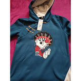 Yipinpay Autumn Winter Hoodies Women Chinese Style Fashion Lace-up Embroidery Pullovers Oversize Plus Size Female Women Sweatshirt