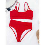 Yipinpay Waist Bikinis 2023 Push Up Women Swimsuit Female Sexy Bikini Set Black Swimwear For Women Swimming Suit Bathing Suits Beach