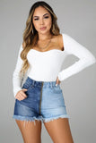 Yipinpay New Summer Women's High Waist Zipper Denim Shorts Fashion Color Combination Tassel Elastic Jeans Shorts S-2XL Drop Shipping