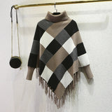 Yipinpay Sweater Women Turtleneck Pullovers Solid Stretch Striped Korean Top Knit Harajuku Fall 2024 Winter Clothes