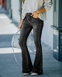 Yipinpay New High Waist Flare Jeans For Women Retro High Stretch Skinny Denim Pants Street Casual Trousers S-2XL Drop shipping