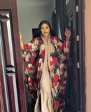 Yipinpay Piece Set Matching Pant Sets Spring Autumn Women's Set Flower Print Long Sleeve Top Pants Suit Two Piece Set Tracksuit Outfits