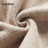 Yipinpay Women sweater skirt pencil midi knitted skirt high waist skirts womens winter long warm knitting skirts split bottoms