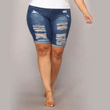 Yipinpay denim shorts women summer Ripped Jeans shorts fashion casual Skinny shorts 2024 new Top quality