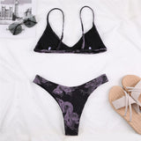 Yipinpay Pieces Thong Bikini 2023 Sexy Women Swimsuit Female Swimwear Bikini Set Thong Long Sleeve Bathing Suit Swimming Suits