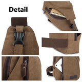 Yipinpay New Casual Men Vintage Canvas Zipper Hiking Bicycle Waist Packs Fanny Pack Pouch Bags