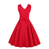 Yipinpay Women Clothing Summer Retro 50s 60s Red Navy Blue Dress Dots Pinup Rockabilly Sexy Party Tunic Dresses Vestidos de fiesta