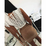 Yipinpay Back V Sexy Lace-Up Women Summer Tank Tops Lace Vest Fashion Camisole Sleeveless Casual T-Shirt