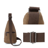 Yipinpay New Casual Men Vintage Canvas Zipper Hiking Bicycle Waist Packs Fanny Pack Pouch Bags