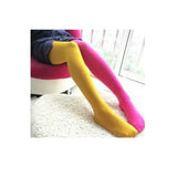 Yipinpay Women Sexy 2 Colors Patchwork Footed Tights Stretchy Pantyhose Stockings Elastic Stockings Pantyhose