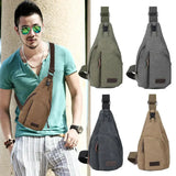 Yipinpay New Casual Men Vintage Canvas Zipper Hiking Bicycle Waist Packs Fanny Pack Pouch Bags