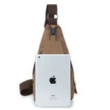 Yipinpay New Casual Men Vintage Canvas Zipper Hiking Bicycle Waist Packs Fanny Pack Pouch Bags