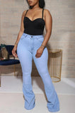Yipinpay 2024 New High Waist Flare Jeans For Women Casual Skinny Lifting Hips Denim Long Pants Fashion Stretch Jeans S-3XL