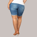 Yipinpay denim shorts women summer Ripped Jeans shorts fashion casual Skinny shorts 2024 new Top quality
